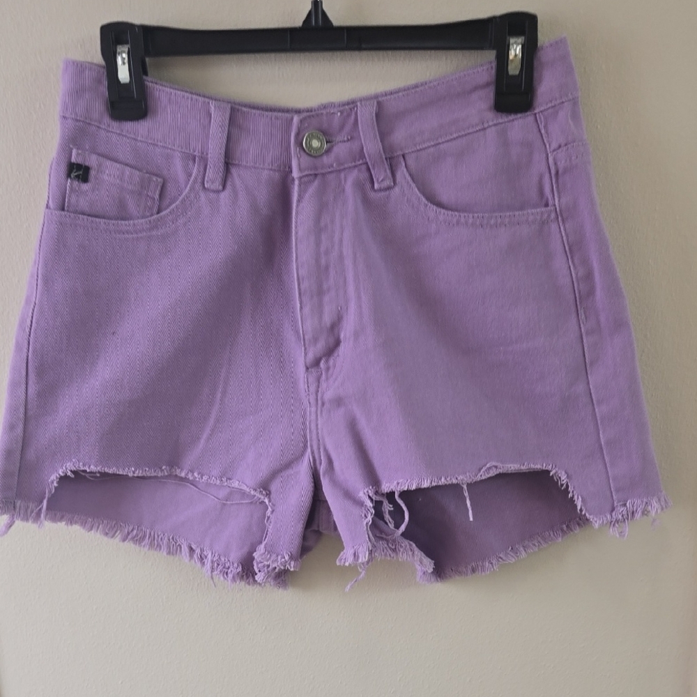 KanCan Lavender Jean Shorts